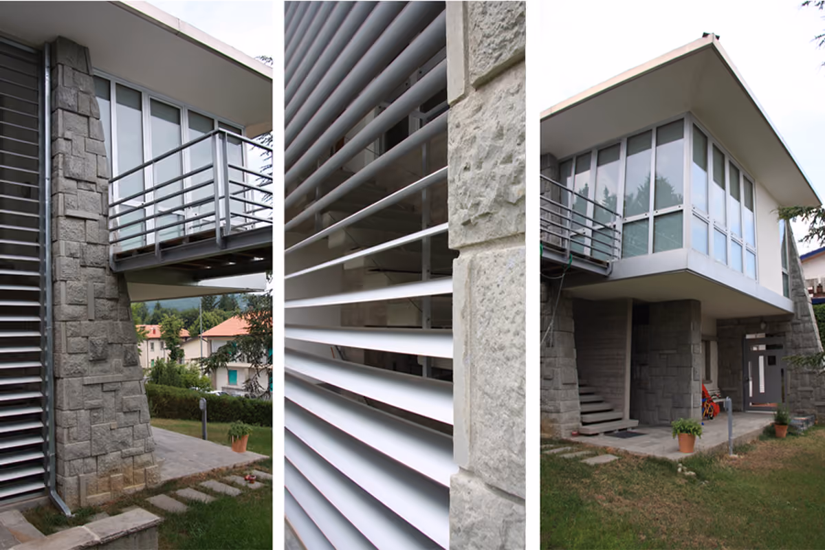 Dettaglio del progetto della Villa unifamiliare.