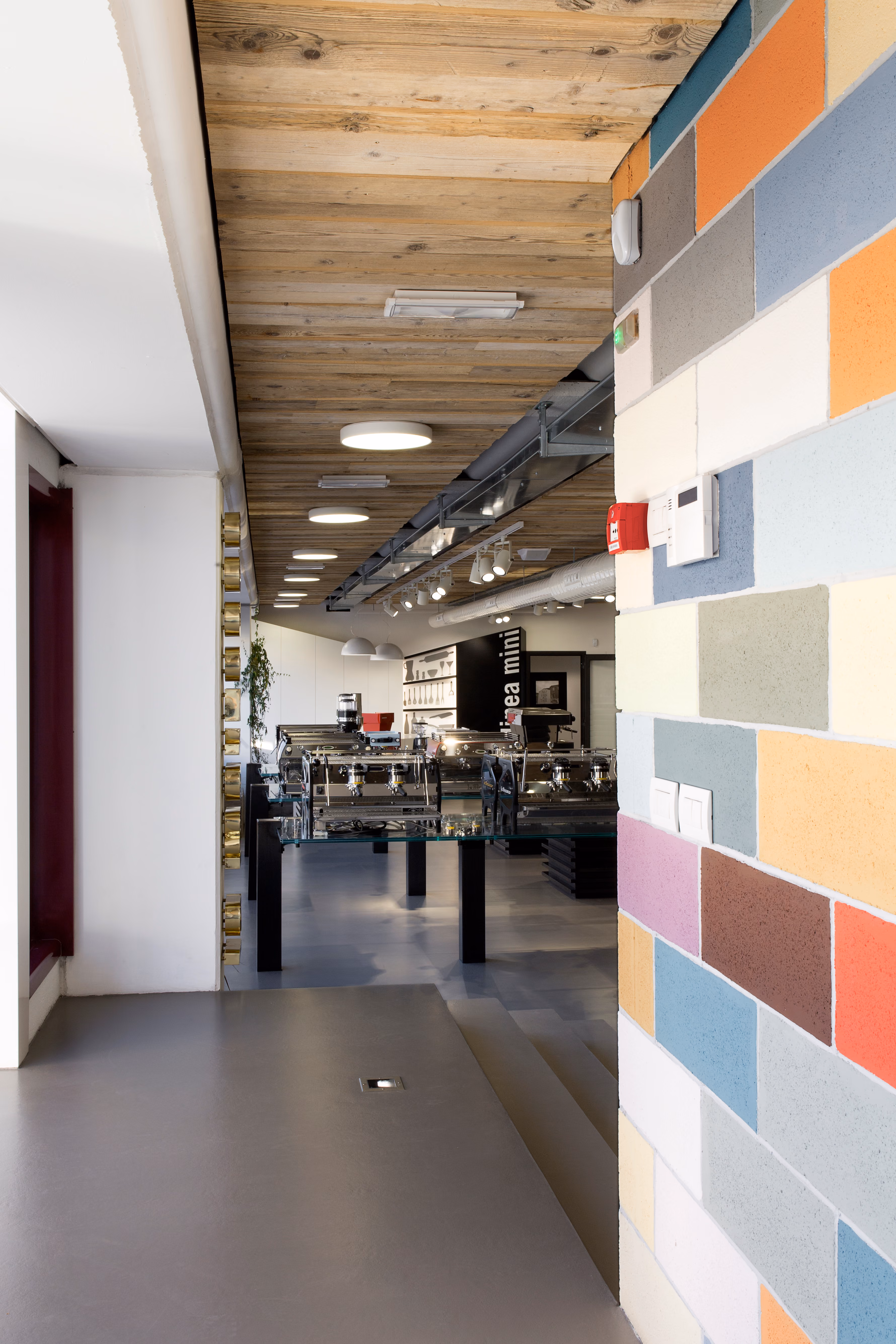 Spazio interno del progetto La Marzocco.