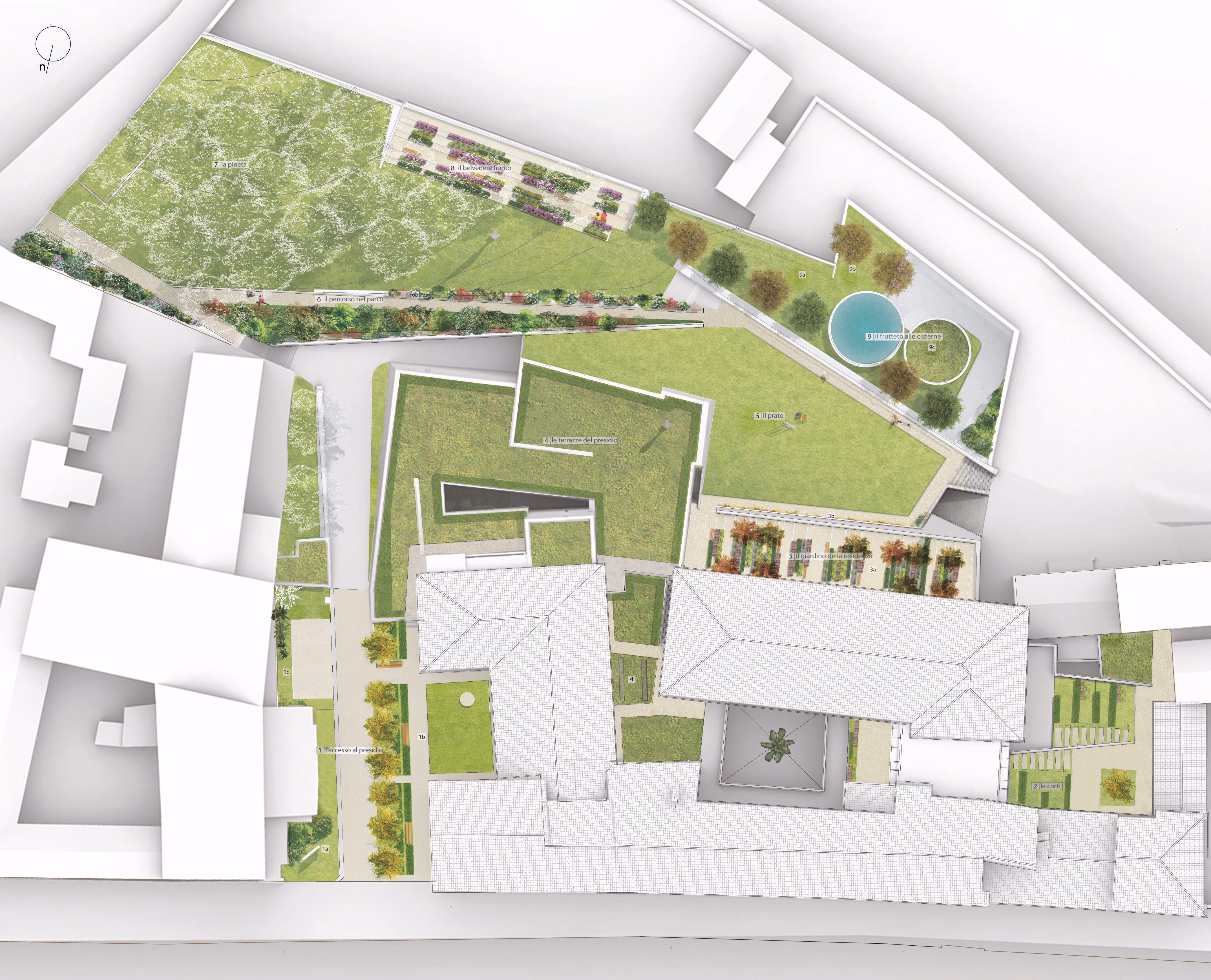 Planimetria del progetto Santa Fina.
